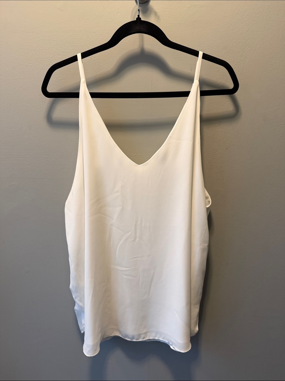 Kismet Cream V-Neck Spaghetti Strap Tank